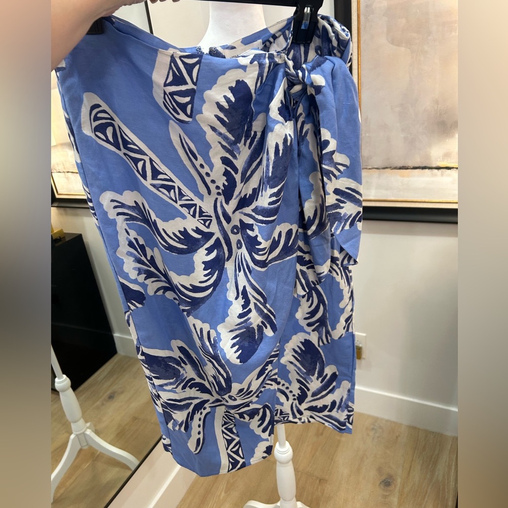 H&M Blue and White Floral Skirt